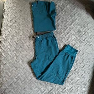 Teal / Aqua Scrub top and bottoms